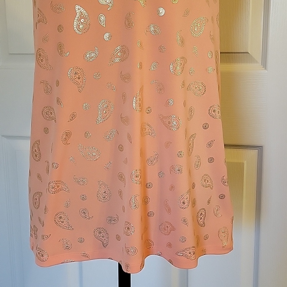 Michael Kors orange sleeveless top - Picture 3 of 12